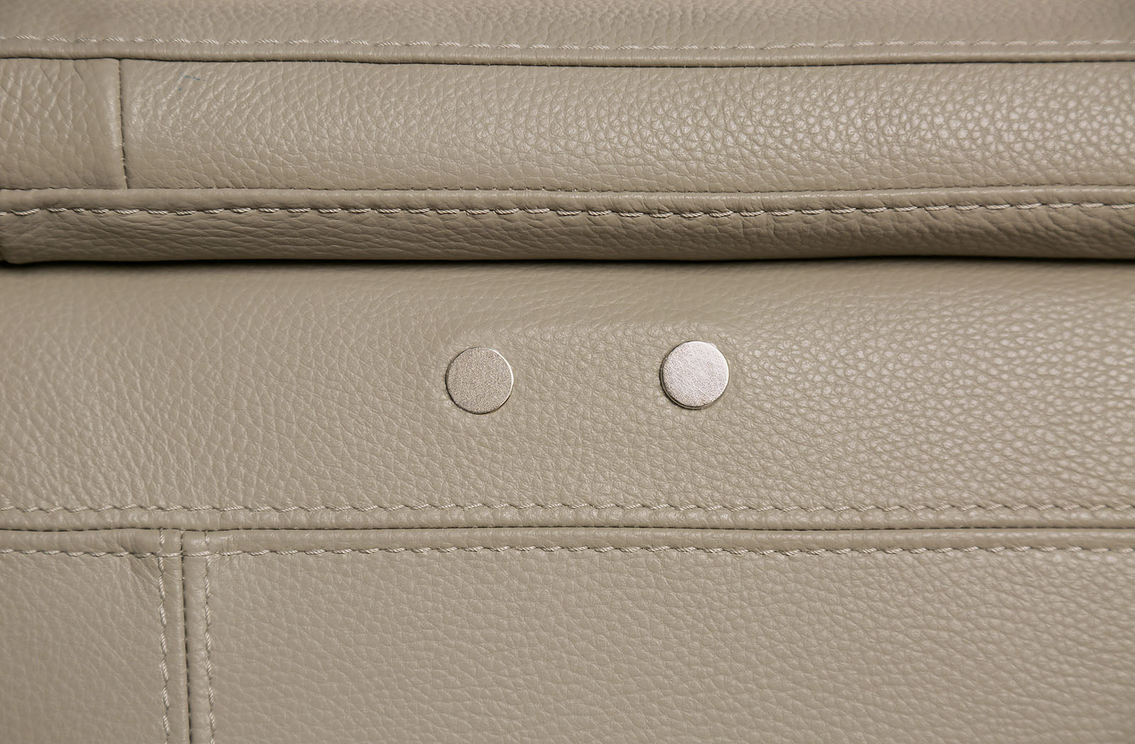 Altamura Taupe Real Italian Leather Power Reclining Sofa & Loveseat - Ornate Home