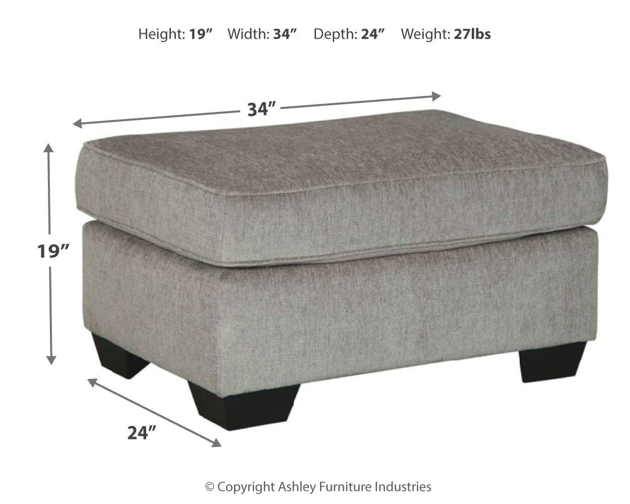 Altari Accent Ottoman (Online Special Price) - Ornate Home