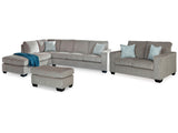 Altari Alloy 2-Piece Sectional with Chaise, Loveseat and Ottoman - Ornate Home