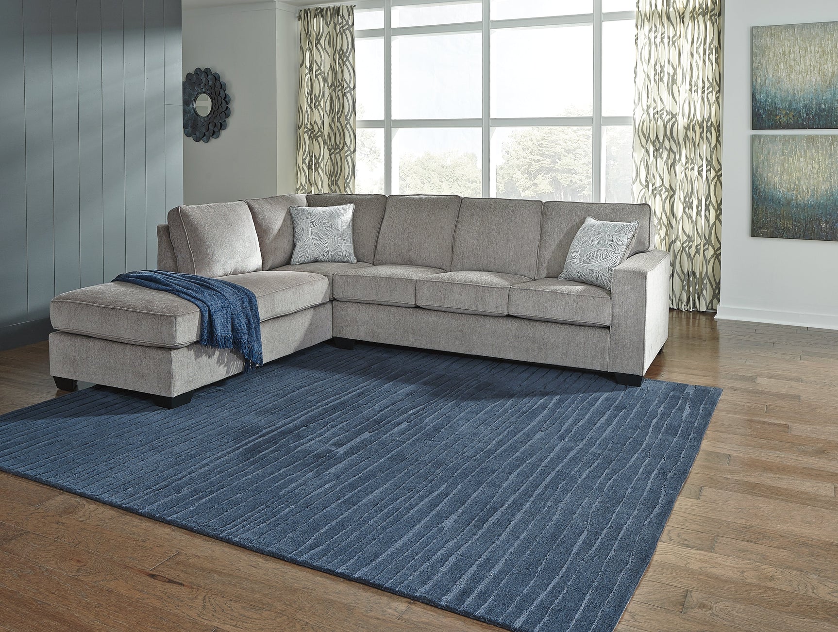 Altari Alloy 2-Piece Sectional with Ottoman (Online Special Price) - Ornate Home
