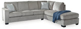 Altari Alloy 2-Piece Sleeper Sectional, Loveseat and Ottoman (Online Special Price) - Ornate Home