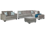 Altari Alloy 2-Piece Sleeper Sectional, Loveseat and Ottoman - Ornate Home