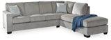 Altari Alloy 2-Piece Sleeper Sectional, Loveseat and Ottoman - Ornate Home