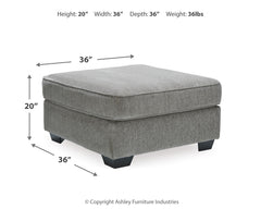 Altari Alloy 2-Piece Sleeper Sectional, Loveseat and Ottoman - Ornate Home