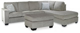 Altari Alloy 2-Piece Sleeper Sectional and Ottoman (Online Special Price) - Ornate Home