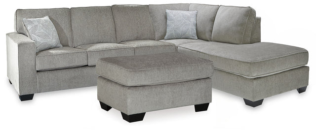 Altari Alloy 2-Piece Sleeper Sectional and Ottoman (Online Special Price) - Ornate Home