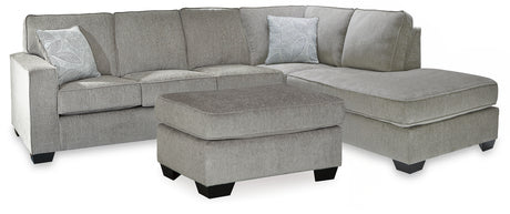 Altari Alloy 2-Piece Sleeper Sectional and Ottoman - Ornate Home
