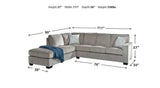 Altari Alloy 2pc Sectional Sofa w/ LAF Chaise (Online Special Price) - Ornate Home