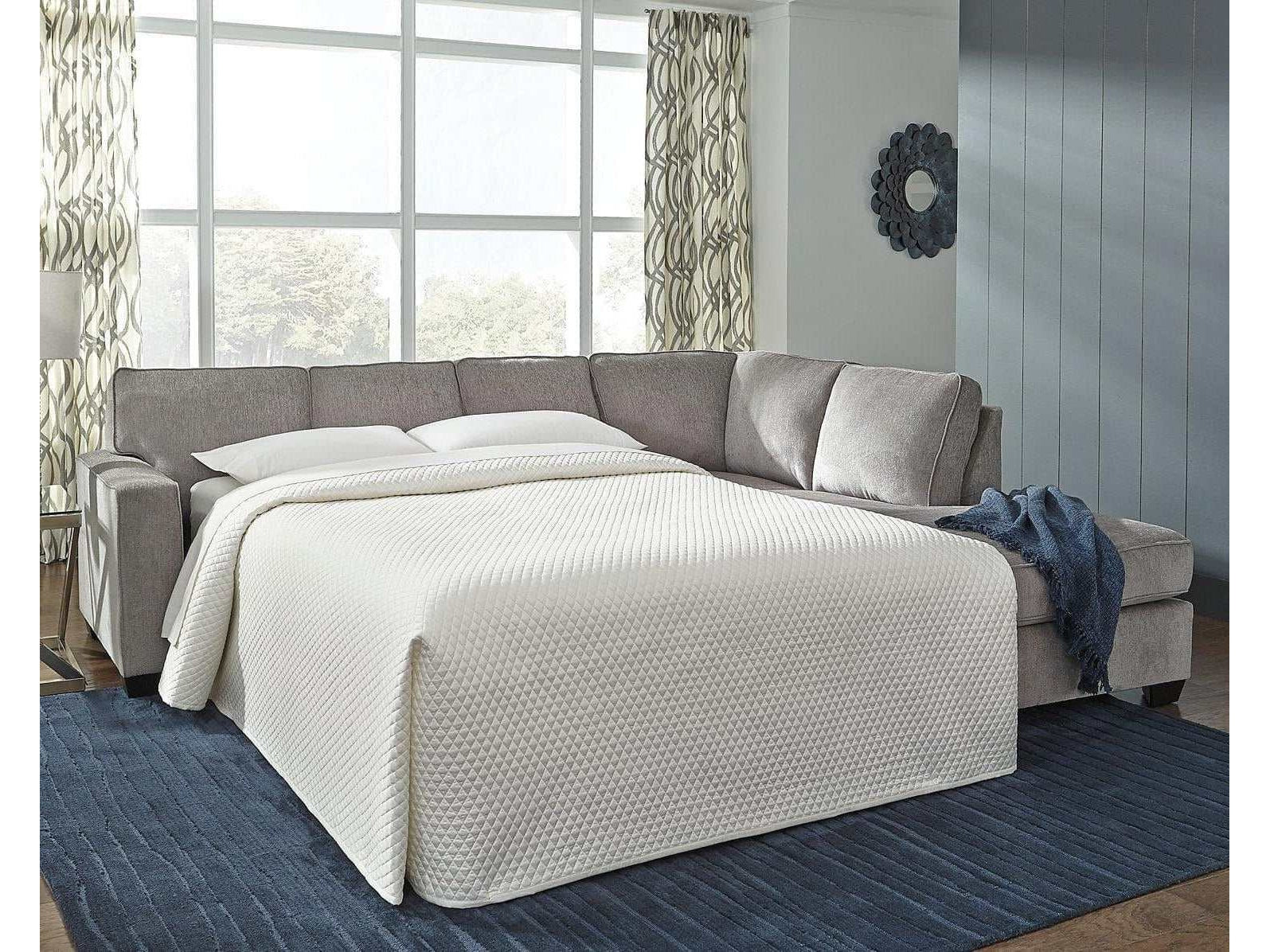 Altari Alloy Full Sleeper Sectional Sofa w/ RAF Chaise (Online Special Price) - Ornate Home