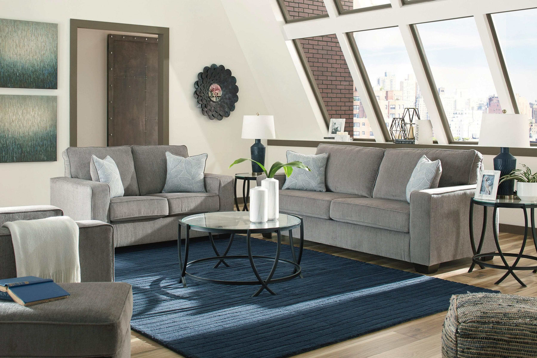 Altari Alloy Stationary Sofa & Loveseat / 2pc (Online Special Price) - Ornate Home