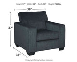 Altari Gray Sofa, Loveseat, Chair and Ottoman (Online Special Price) - Ornate Home