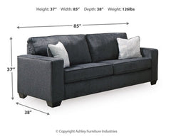 Altari Gray Sofa, Loveseat, Chair and Ottoman - Ornate Home