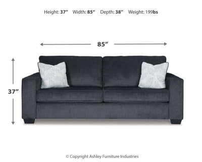 Altari Gray Sofa Sleeper and Loveseat - Ornate Home