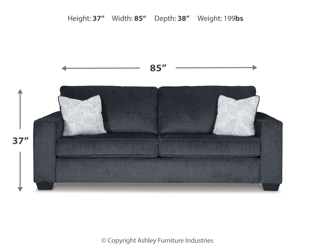 Altari Gray Sofa Sleeper with Chair (Online Special Price) - Ornate Home