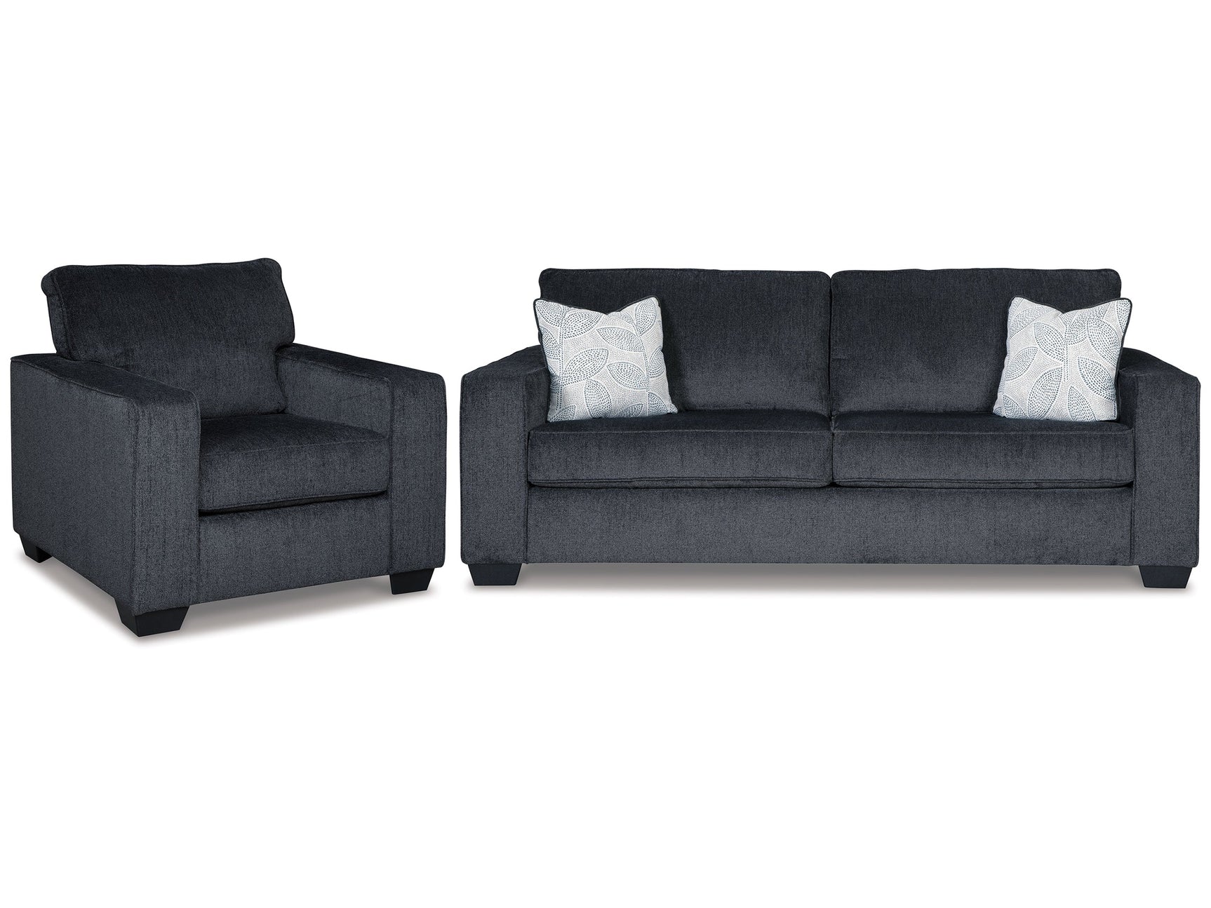 Altari Gray Sofa Sleeper with Chair - Ornate Home