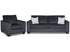 Altari Gray Sofa Sleeper with Chair - Ornate Home