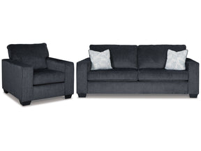 Altari Gray Sofa Sleeper with Chair - Ornate Home