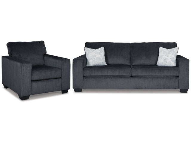 Altari Gray Sofa Sleeper with Chair - Ornate Home