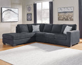 Altari Slate 2-Piece Left Sectional and Ottoman - Ornate Home
