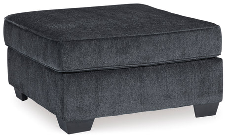 Altari Slate 2-Piece Right Sectional and Ottoman - Ornate Home