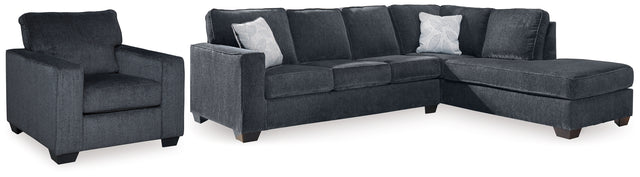 Altari Slate 2-Piece Sectional and Chair (Online Special Price) - Ornate Home