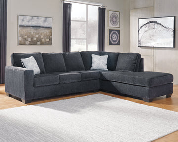 Altari Slate 2-Piece Sectional and Chair - Ornate Home