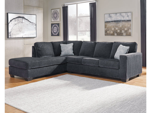 Altari Slate 2-Piece Sectional with Chaise and Ottoman (Online Special Price) - Ornate Home