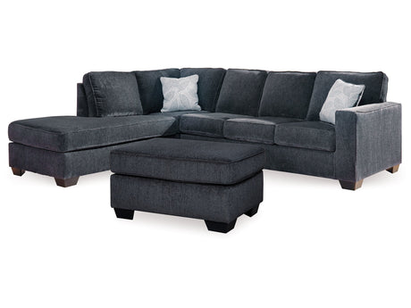 Altari Slate 2-Piece Sectional with Chaise and Ottoman - Ornate Home