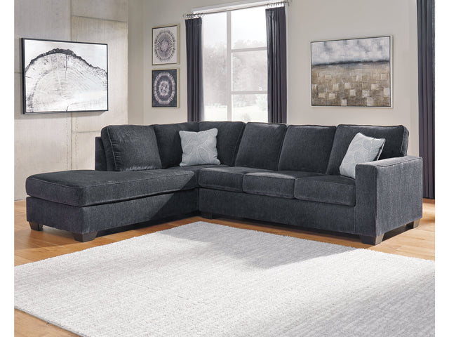 Altari Slate 2-Piece Sectional with Chaise and Ottoman - Ornate Home