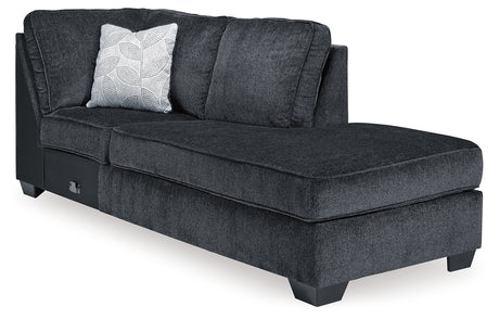 Altari Slate 2-Piece Sleeper Sectional and Ottoman - Ornate Home