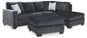 Altari Slate 2-Piece Sleeper Sectional and Ottoman - Ornate Home