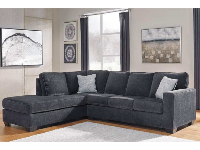 Altari Slate 2pc Sectional Sofa w/ LAF Chaise (Online Special Price) - Ornate Home
