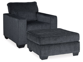 Altari Slate Chair and Ottoman - Ornate Home