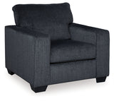 Altari Slate Queen Sofa Sleeper, Loveseat, Chair and Oversized Ottoman (Online Special Price) - Ornate Home