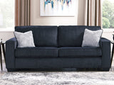 Altari Slate Queen Sofa Sleeper, Loveseat, Chair and Oversized Ottoman (Online Special Price) - Ornate Home