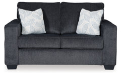 Altari Slate Queen Sofa Sleeper, Loveseat, Chair and Oversized Ottoman - Ornate Home