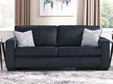 Altari Slate Queen Sofa Sleeper, Loveseat, Chair and Oversized Ottoman - Ornate Home