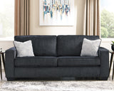 Altari Slate Queen Sofa Sleeper, Loveseat, Chair and Oversized Ottoman - Ornate Home