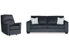 Altari Slate Queen Sofa Sleeper and Recliner - Ornate Home