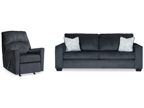 Altari Slate Queen Sofa Sleeper and Recliner - Ornate Home