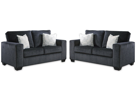 Altari Slate Set of 2 Loveseats (Set of 2) - Ornate Home