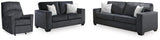 Altari Slate Sofa, Loveseat and Recliner - Ornate Home