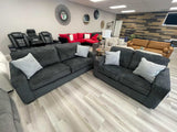 Altari Slate Stationary Sofa & Loveseat / 2pc (Online Special Price) - Ornate Home