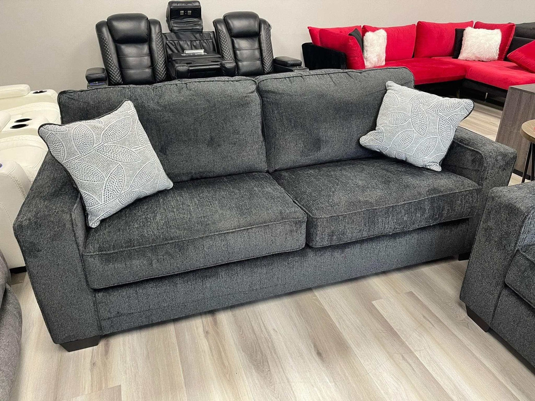 Altari Slate Stationary Sofa & Loveseat / 2pc (Online Special Price) - Ornate Home