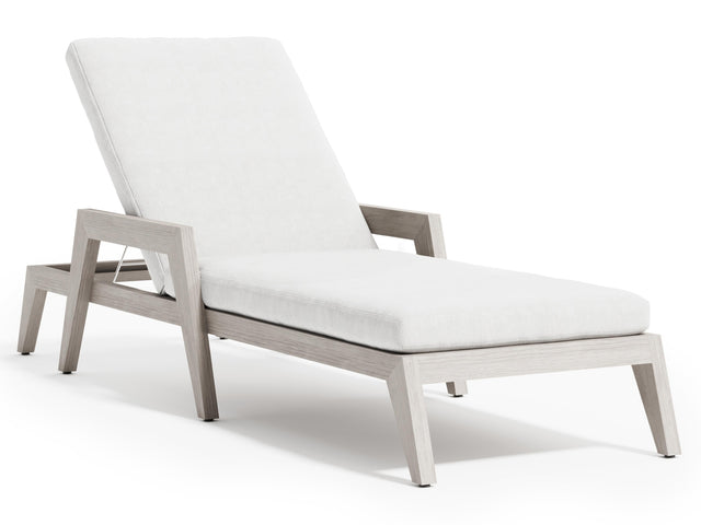 Altea Sun Washed/White/Cream Outdoor Chaise - Ornate Home