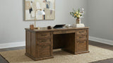 Altidore Distressed Brown 68-inch 7-drawer Executive Home Office Desk - Ornate Home