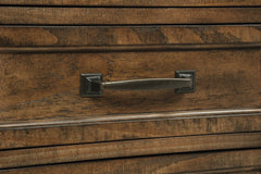 Altidore Distressed Brown 68-inch 7-drawer Executive Home Office Desk - Ornate Home
