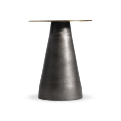 Alto Black Nickel/Antique Brass Accent Table - Ornate Home