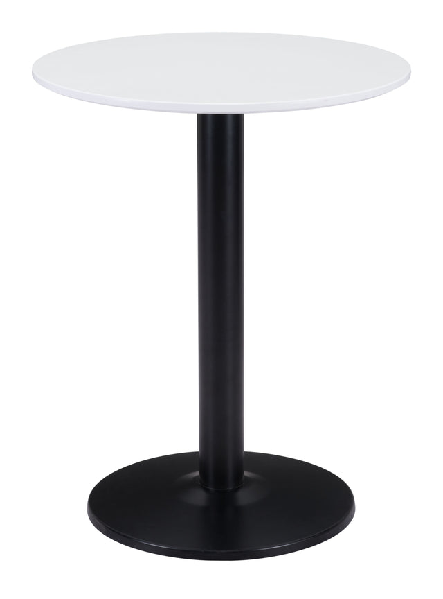 Alto White & Black Bistro Table - Ornate Home