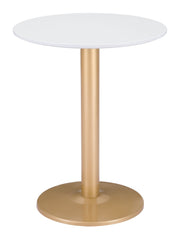 Alto White & Gold Bistro Table - Ornate Home